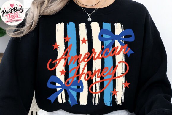 American Honey Patriotic 4th of July PNG: Stylish Independence Day Graphics