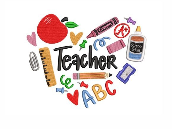 Celebrate Educators with a Heartfelt Embroidery Design