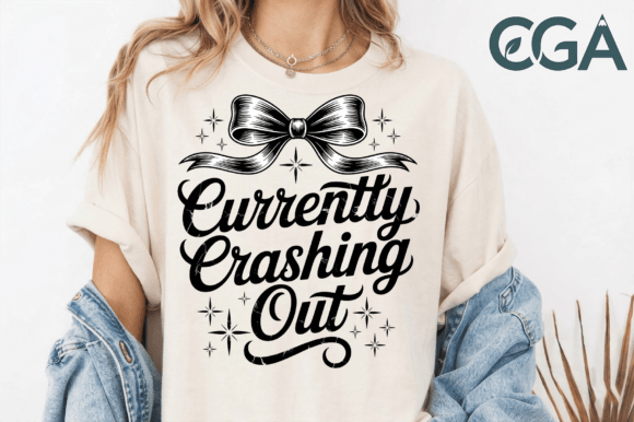 Currently Crashing Out PNG: The Dark Coquette Design Asset You Need