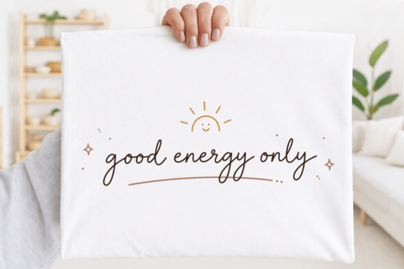 Good Energy Only: A Minimalist Positive PNG for Modern Design