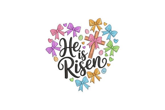 He is Risen Easter: A Heartfelt Embroidery Celebration