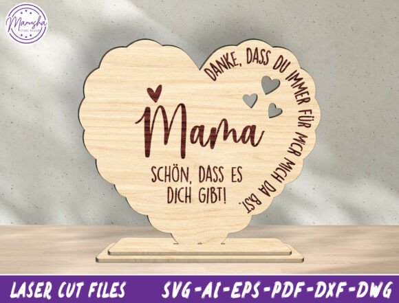 Honoring Mom: The German Mother’s Day Sign Laser Cut File