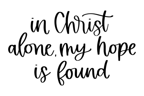 In Christ Alone My Hope Is Found: A Faith-Centered SVG Design