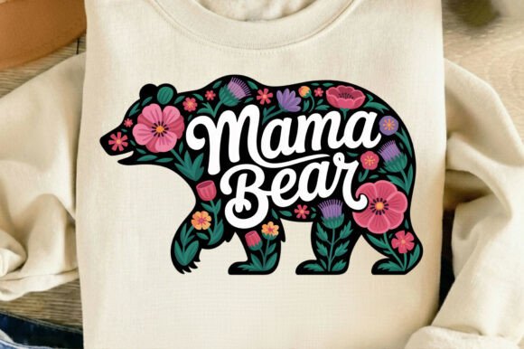 Mama Bear Floral Mama Mother's Day Png: A Designer's Guide to This Whimsical Design Asset
