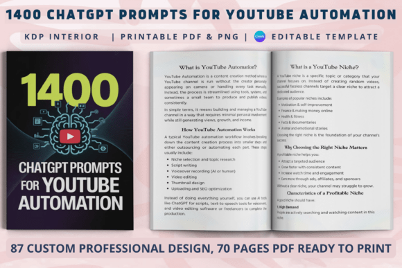 Mastering YouTube Automation with 1400 AI Prompts